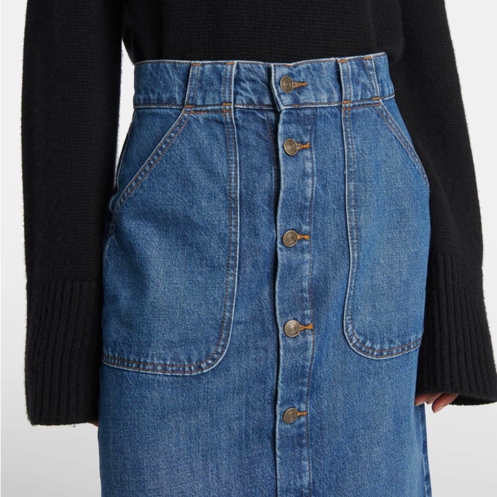 Frame Denim Modern Pocket Midi Skirt - size 27 - Picture 4 of 10